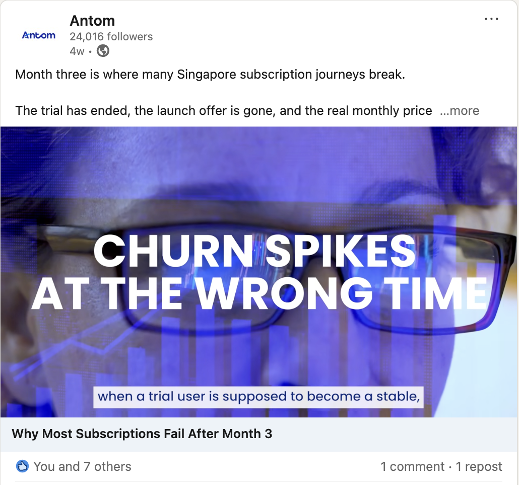 LinkedIn · SG churn